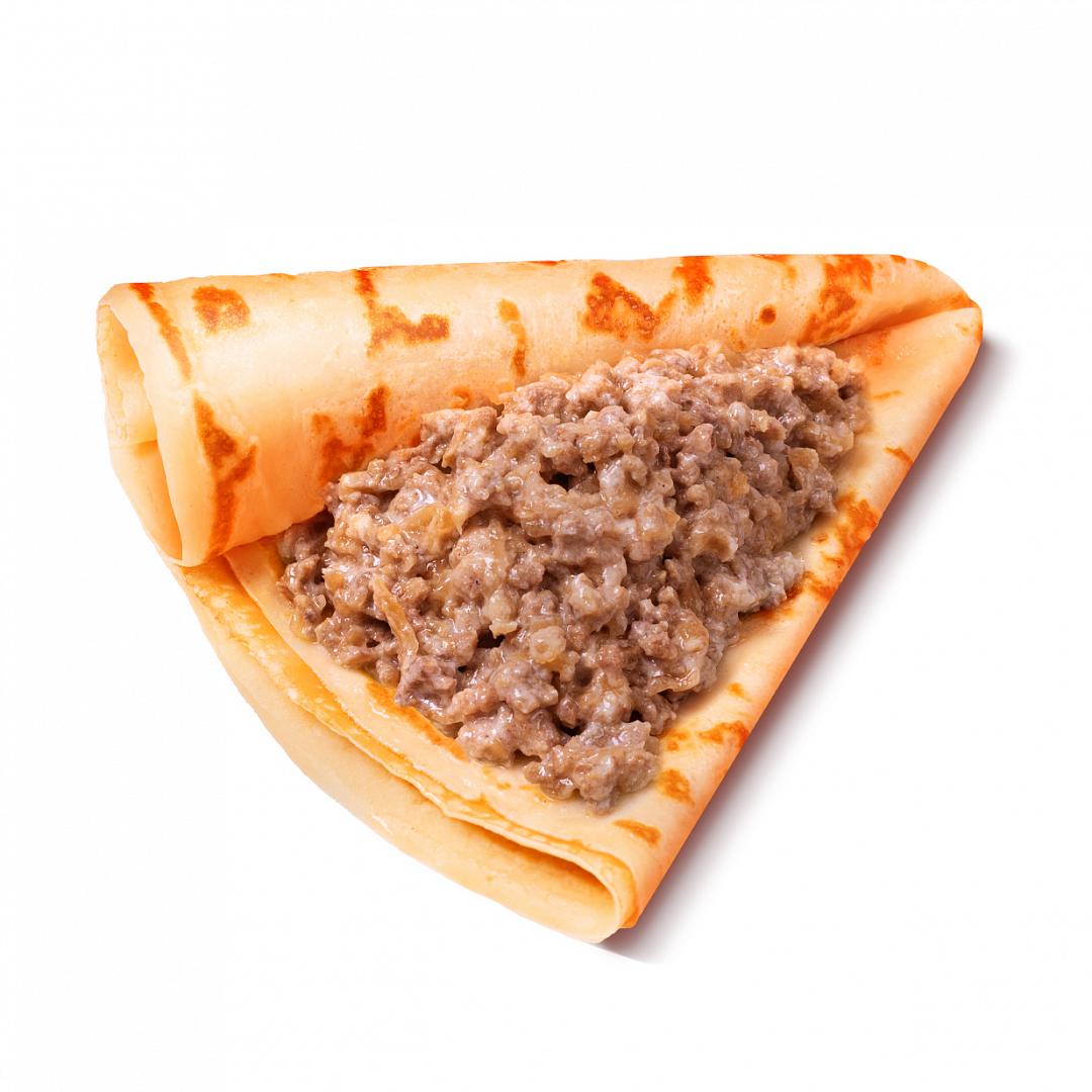 Блин с  мясным фаршем